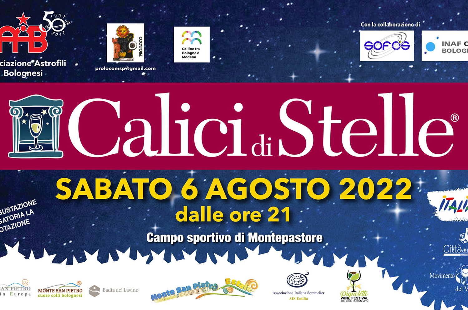 ProLoco Monte San Pietro, AAB - Associazione Astrofili Bolognesi